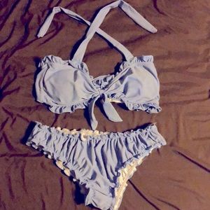 Size large Shein bikini in periwinkle